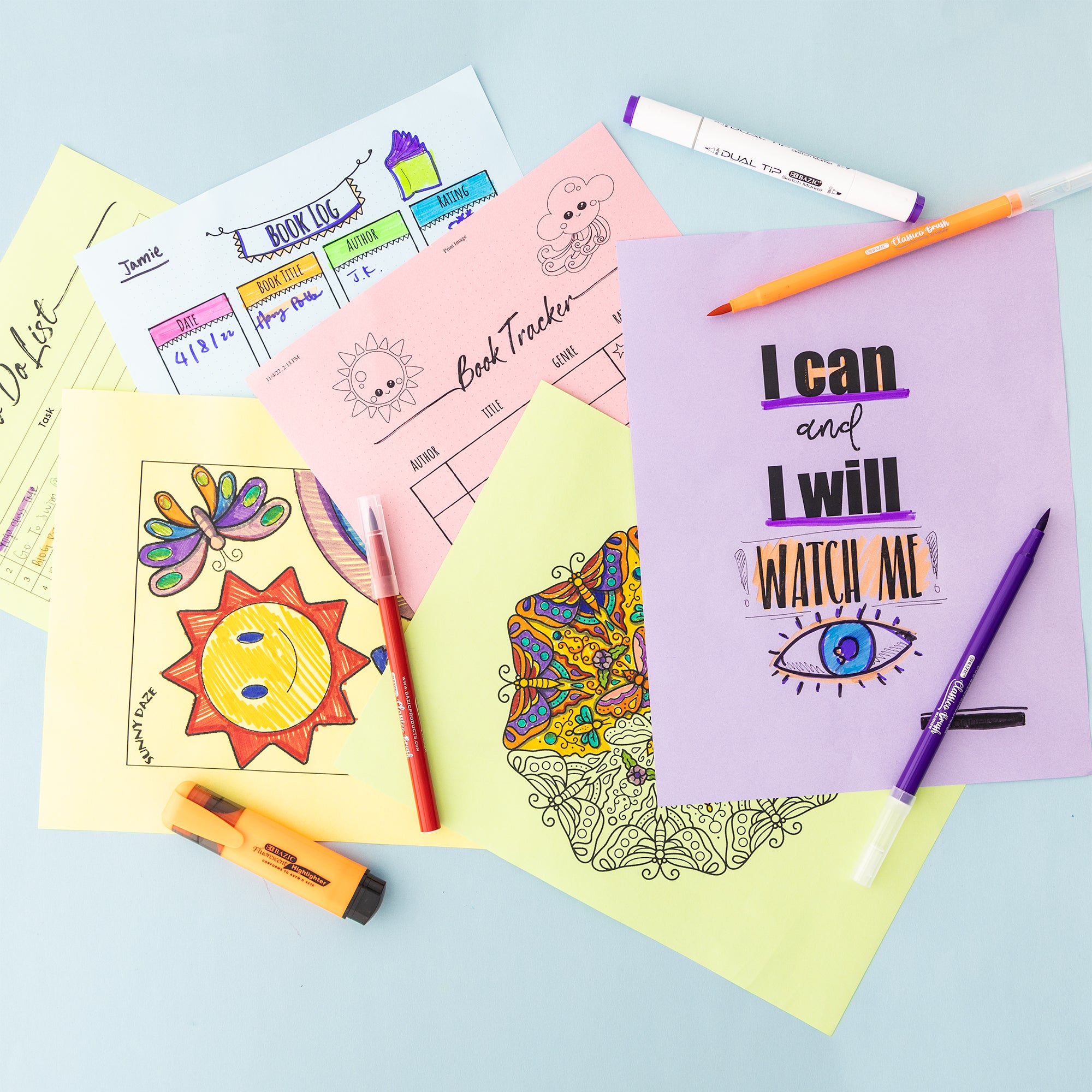 Printworks Pastel Colors Multipurpose Paper; 8.5 x 11 (Letter); 20 lb;  100 Sheets - Micro Center