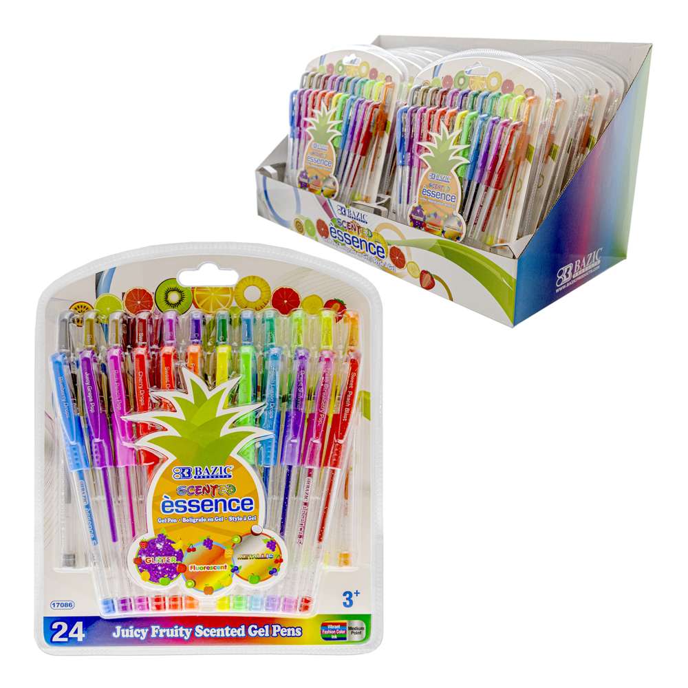 Neon Assorted Colors Fabric Paint Pens - Set of 24 (24 Piece(s))