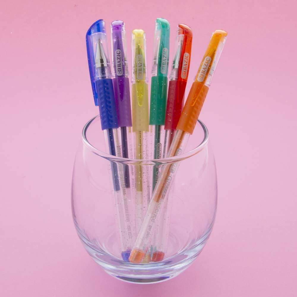 6 Gel Pens Gel Pastel Colors Pen Set Adults Kids Coloring Book