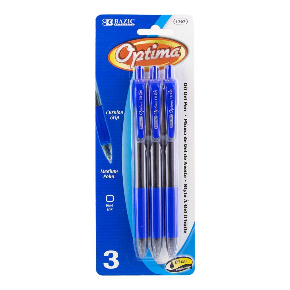 BAZIC Fiero Blue Fiber Tip Fineliner Pen, 0.4mm Extra Fine Tip (4/Pack),  24-Pack 