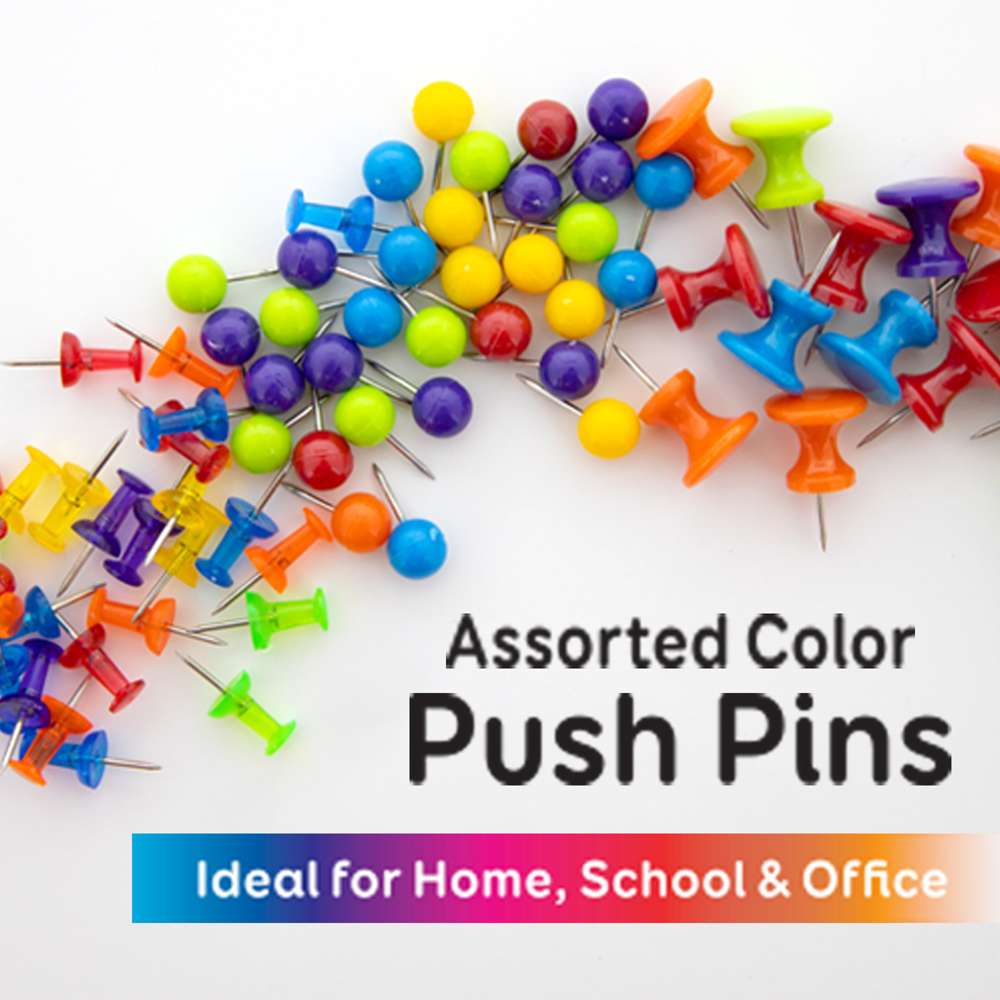 Wholesale clear colored thumb tacks Kits To Organize Paperwork