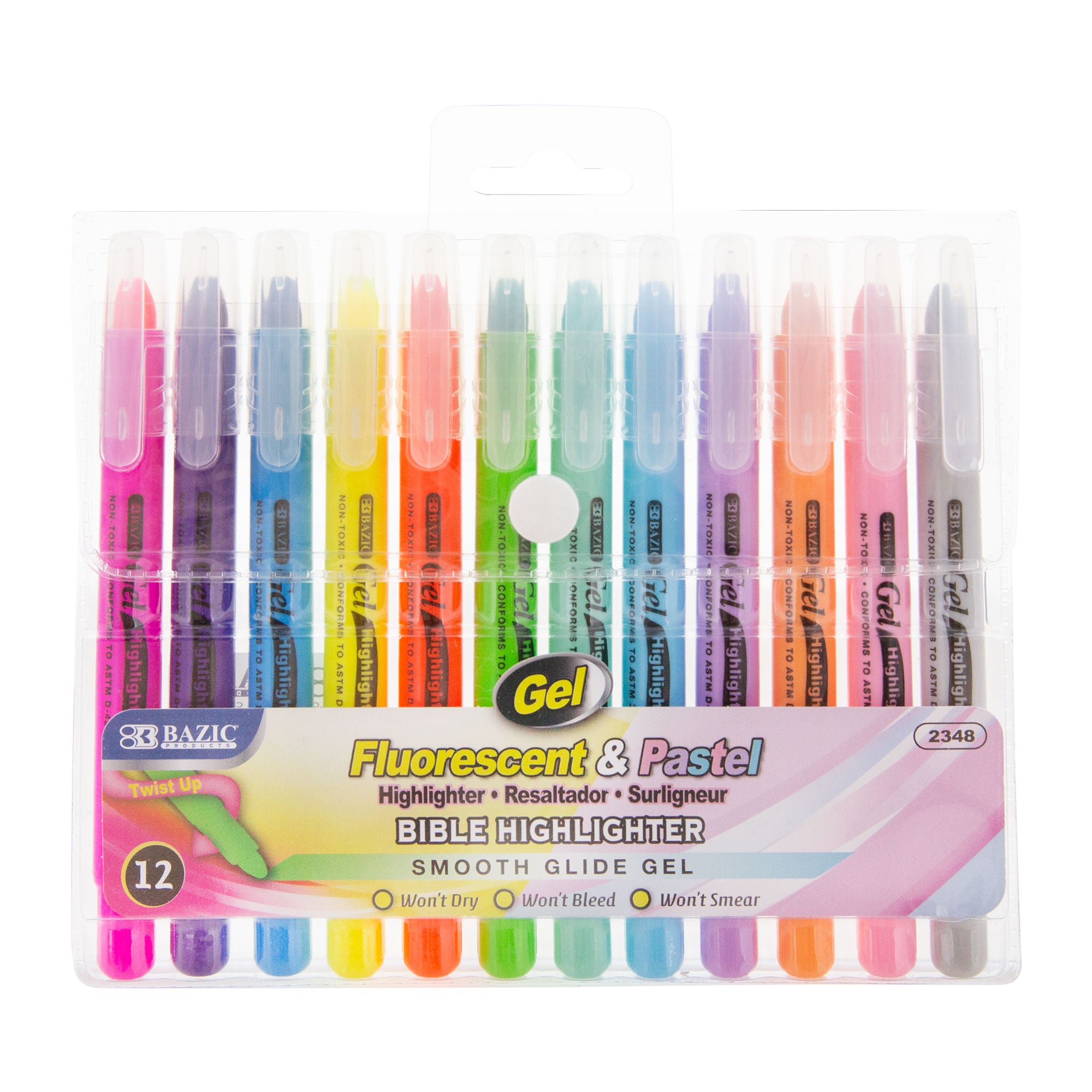  Just stationery Scented Mini Highlighter (Pack of 6) 4072,  Purple, Blue, Green, Yellow, Orange and Pink. : Office Products