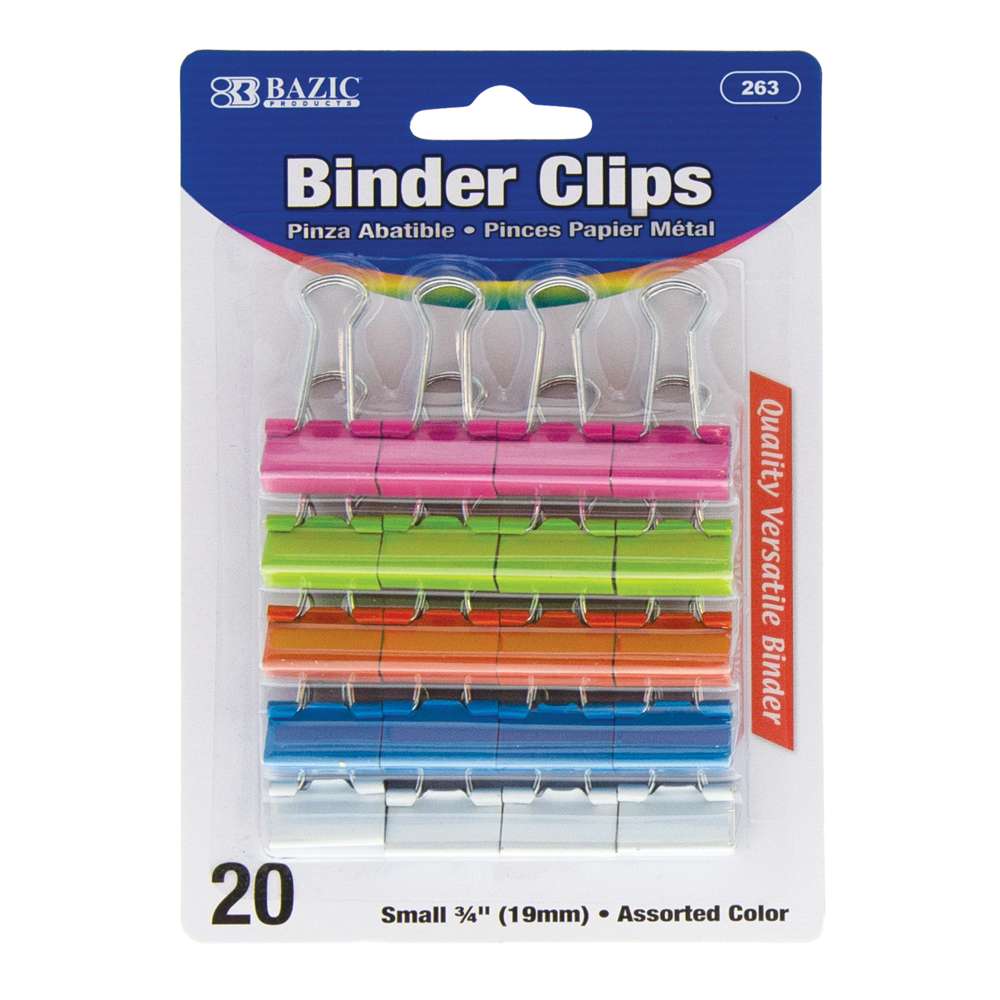 Staples Binder Clips - Large 2 - Silver - 8 Pack
