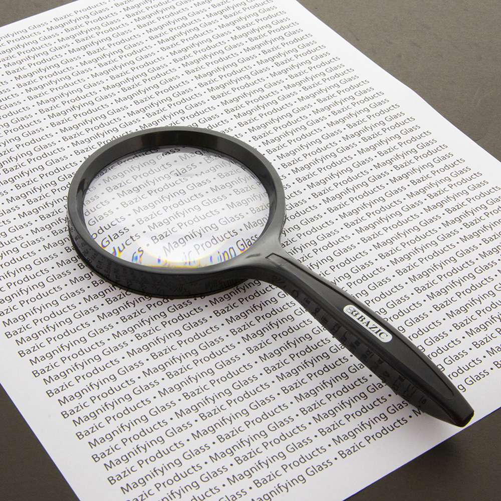 The Classic Magnifying Glass 3 with Powerful 5X Magnification - Metal Frame