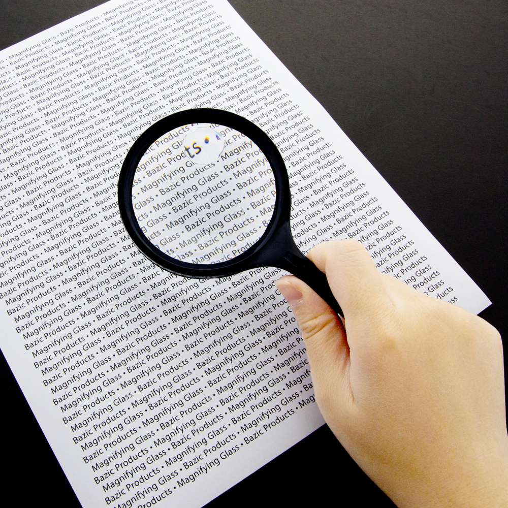 Large Field Biconvex Hand-held Magnifier - 2x