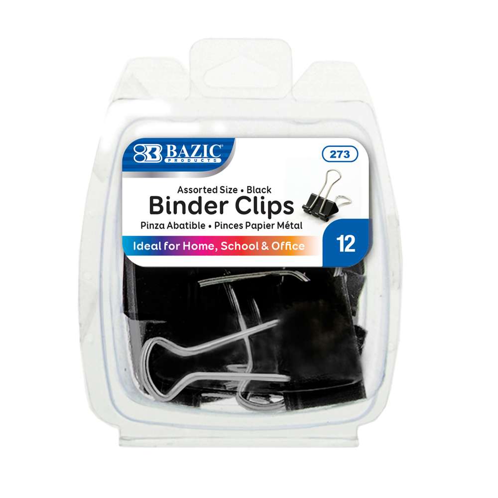 Binder Clips - 15mm (12 Clips)
