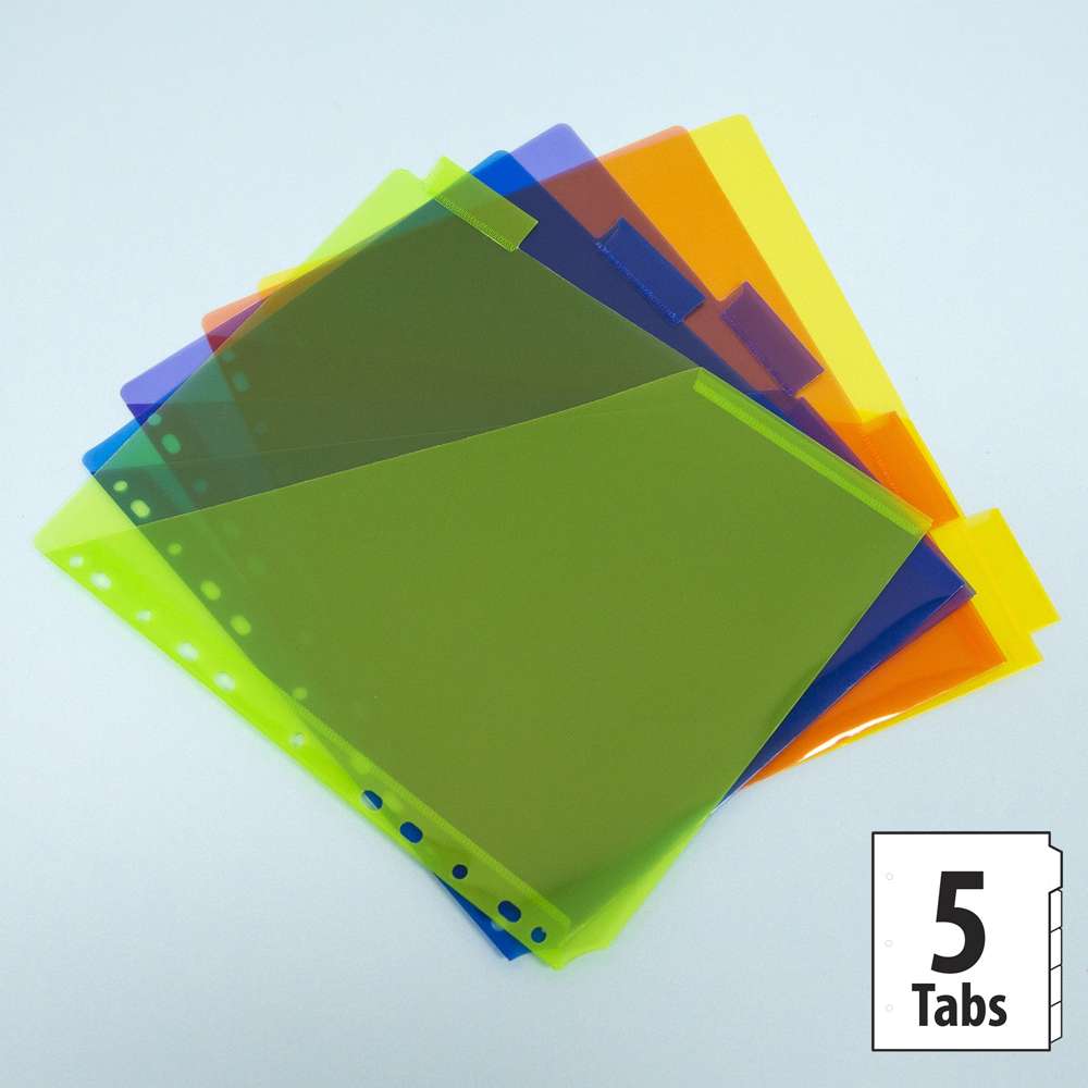 BAZIC 3 X 5 Index Card Case w/ 5-Tab Divider Bazic Products