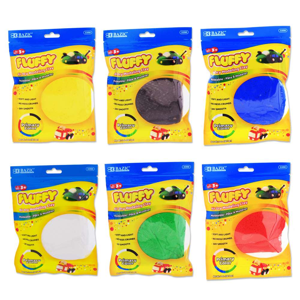 Modeling Clay Air Dry Assorted Set Dough Creative Kit, 6 Colors with  Glitter DIY