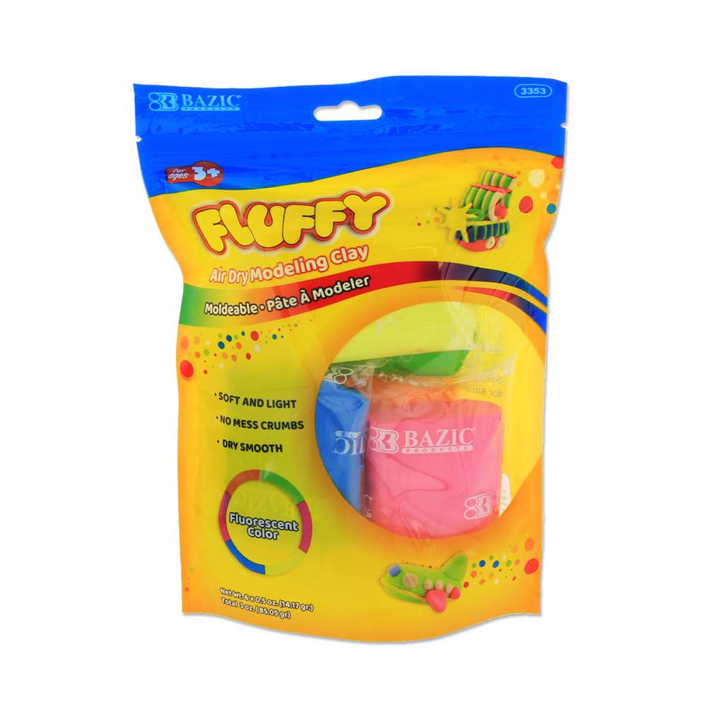 Kraft Collections Multicolor Color Fluffy Foam Clay with Tools