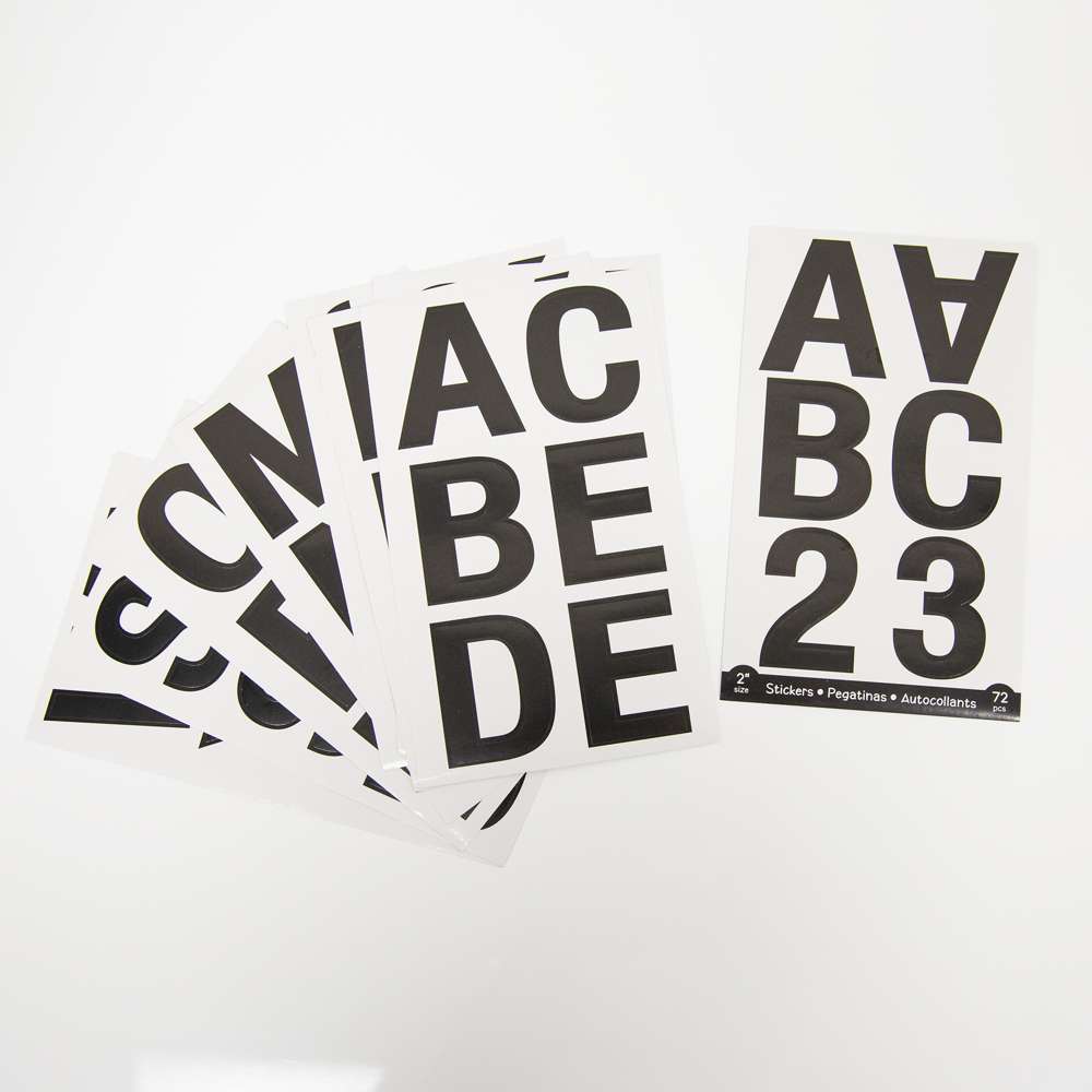 Black Letter Stickers