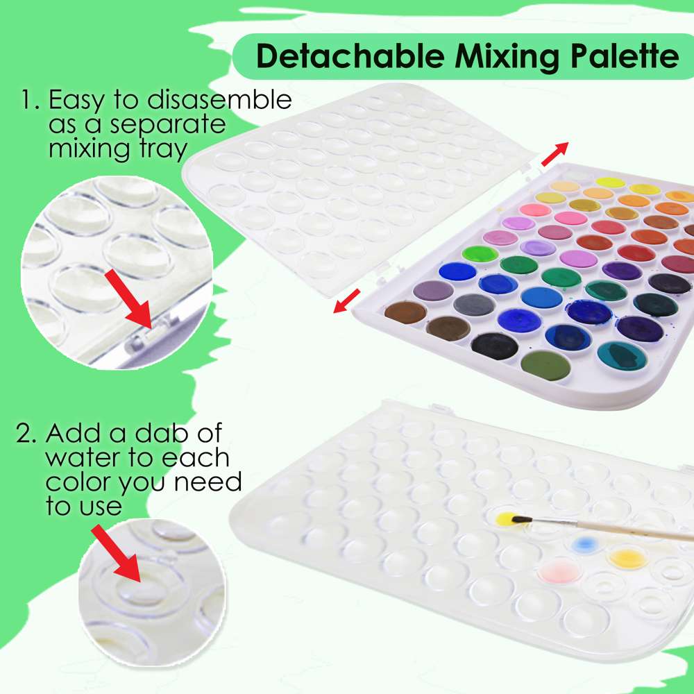Oil Painting Paint Tray Silicone Color Mixing Palette Watercolor