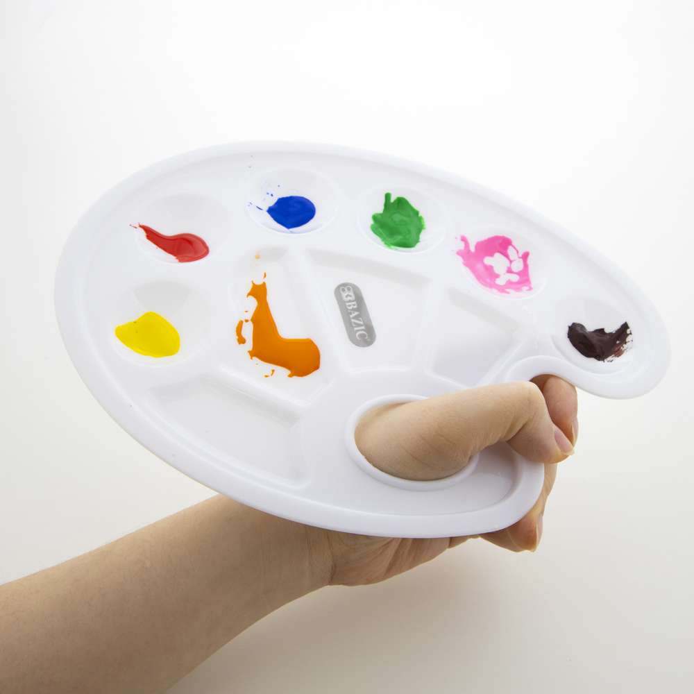 10 Wells Palette Artist Children Students Art Craft Color Mixing Tray  Portable Painting Palette White In stock
