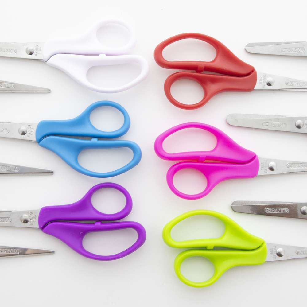 24 Pack Blunt Tip Kids Scissors for Classroom, Bulk Student Scissors for  Crafts, DIY Projects (3 Colors)