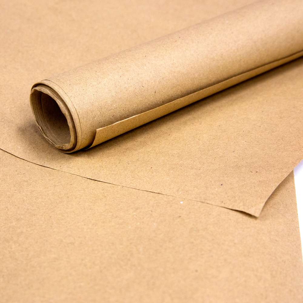 Bazic All-Purpose Natural Kraft Wrap Paper Roll 30 x 14 ft.