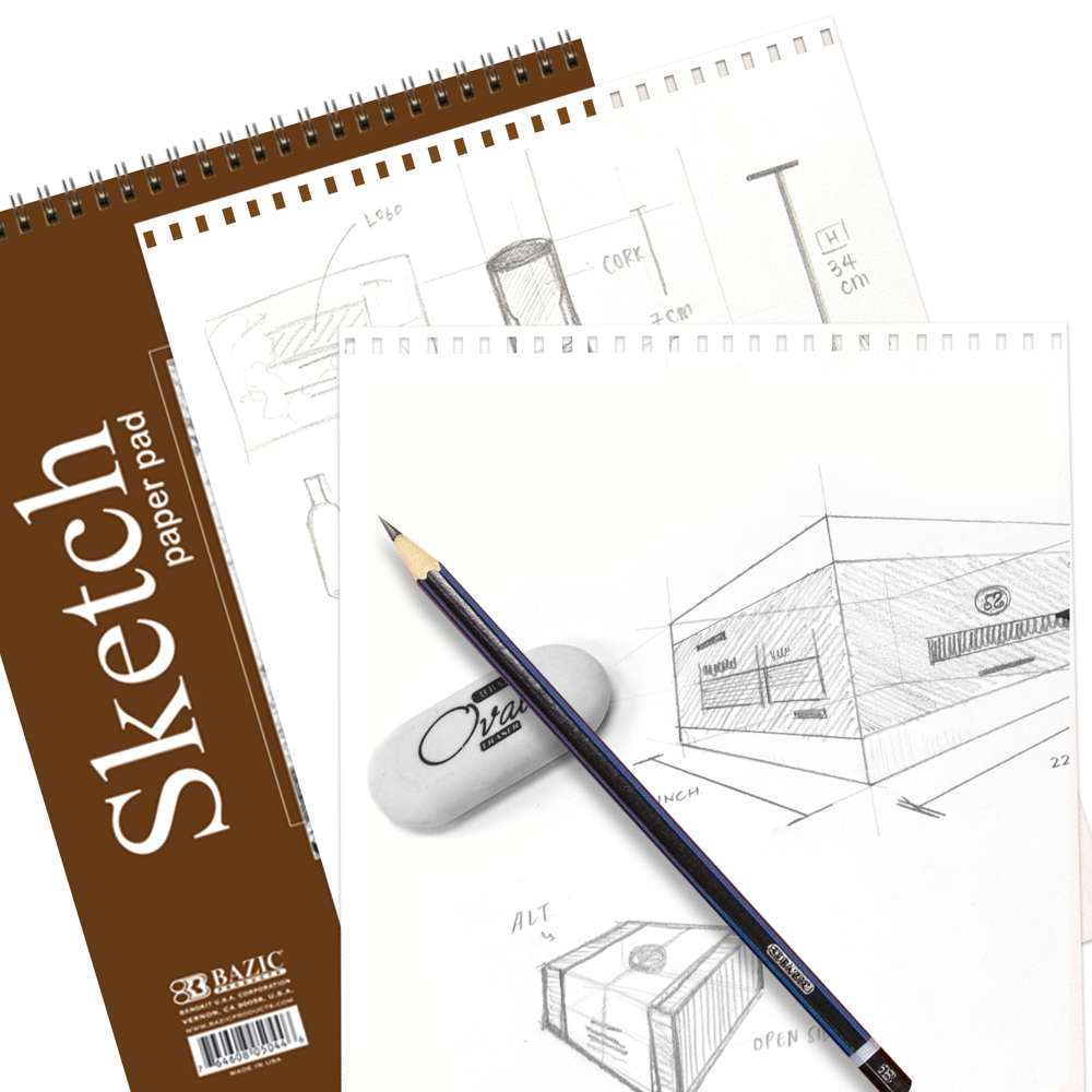 5 Set 9 x 12 inches 40 Sheets Premium Quality Sketch Book Paper Pad Art  Drawing