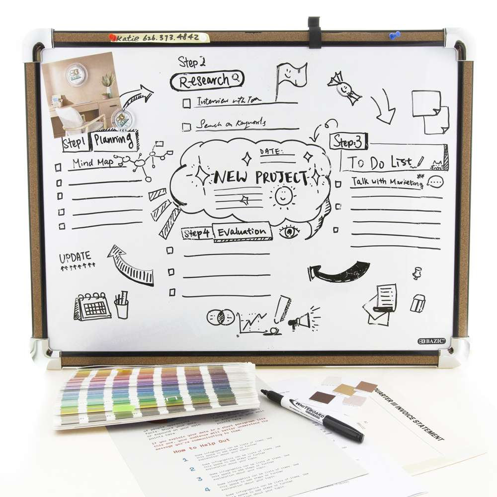 Magnetic Whiteboard 17 x 23 Small White Board for Wall Dry Erase Board