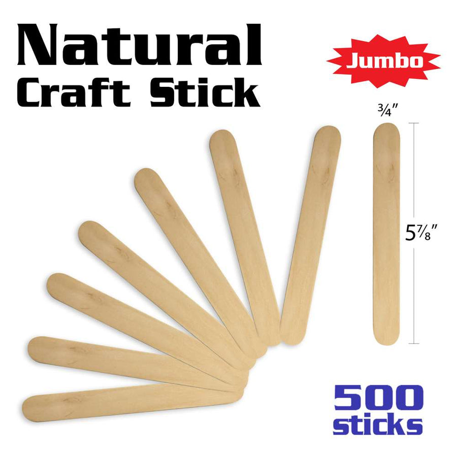Natural Craft Sticks 150 Pack - CHL66515, Charles Leonard