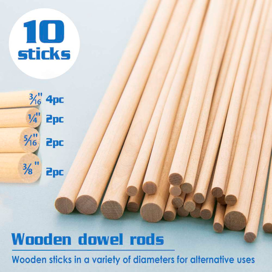 Round Wooden Craft Sticks – Economy of Brighton