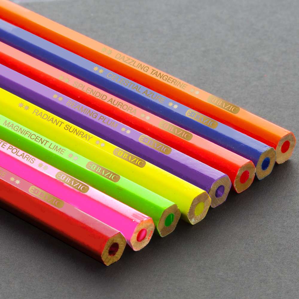 Bazic Products Bazic 24 Mini Color Pencil