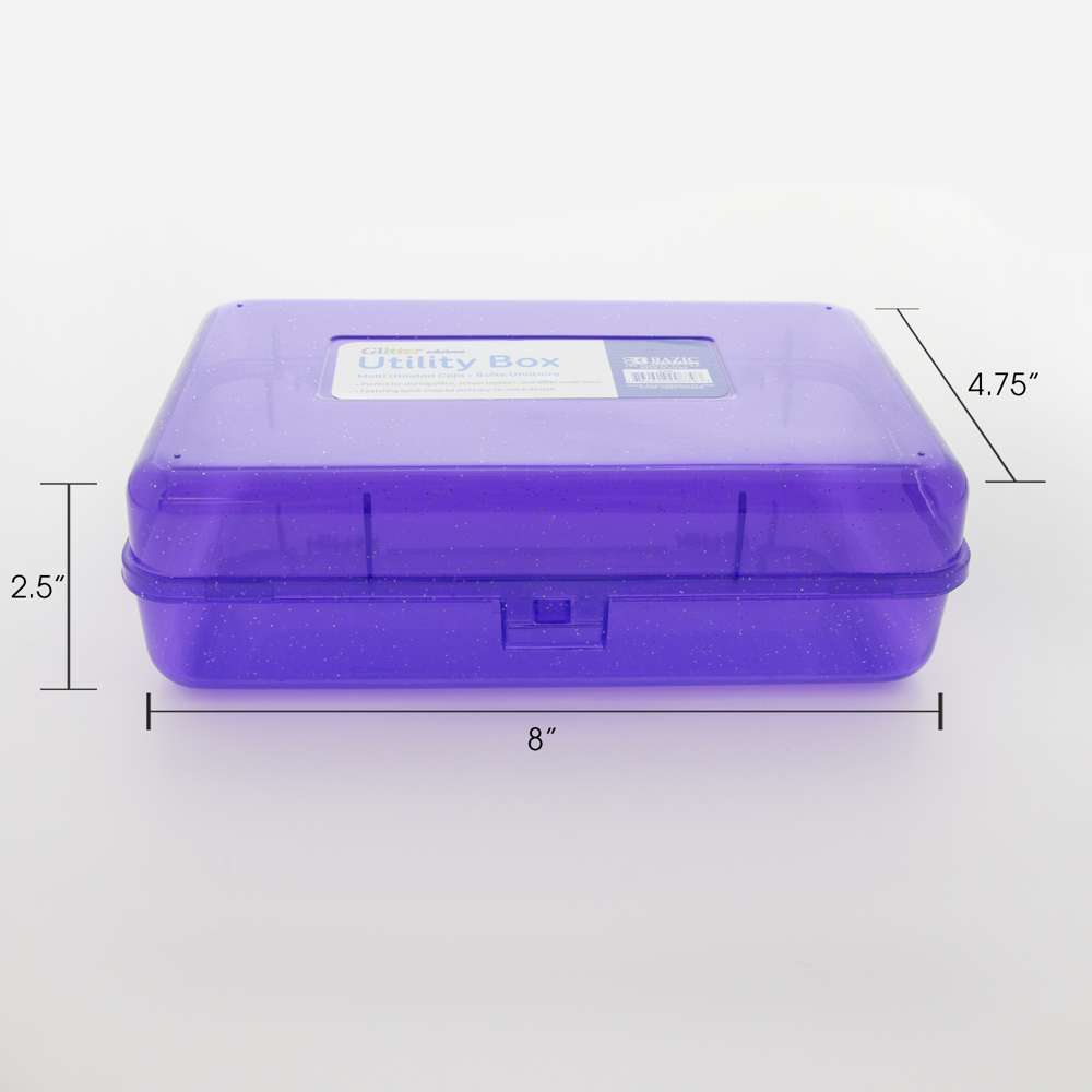 LD Clear Mini Office Supply Kit Portable Case with Scissors, Paper Clips,  Tape Dispenser, Pencil, Stapler & Staple Remover