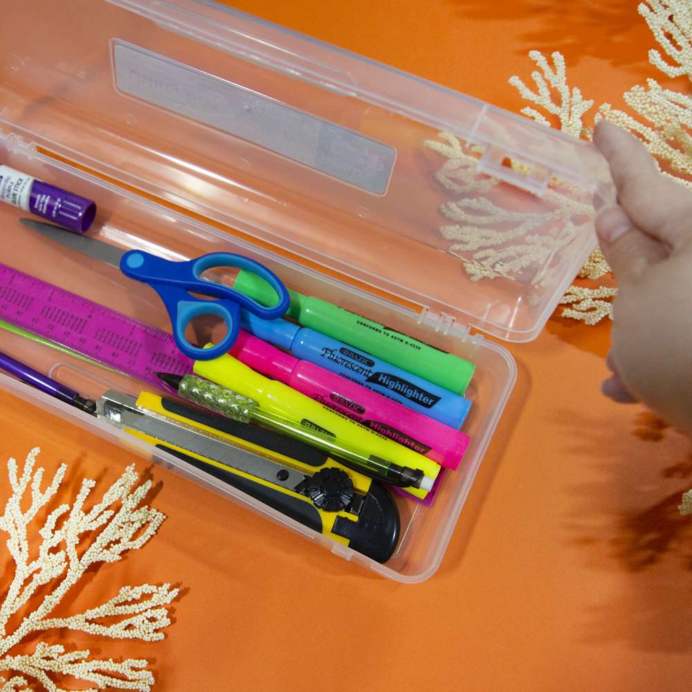 Plastic Pencil Case - fits 12 ruler - Wholesale price-bulk purchase