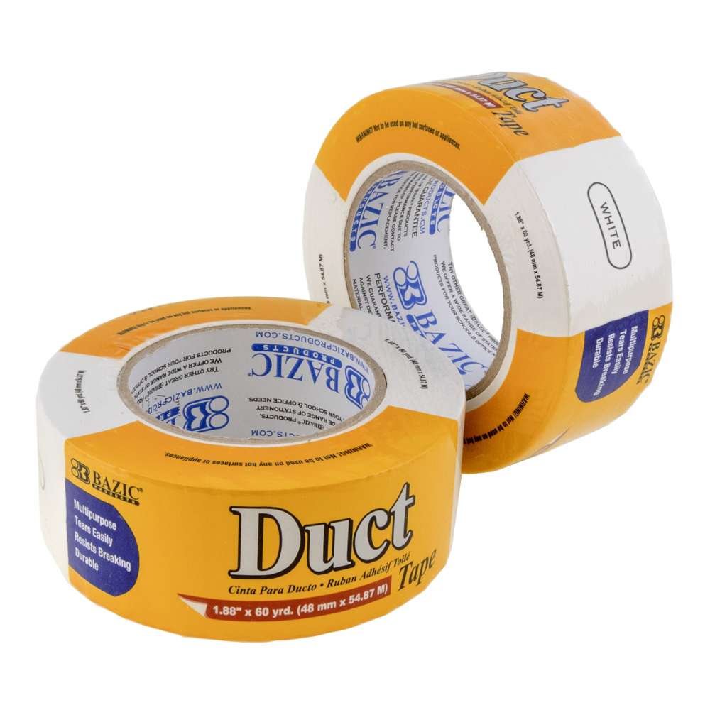 Scotch Duct Tape, White - 60' roll