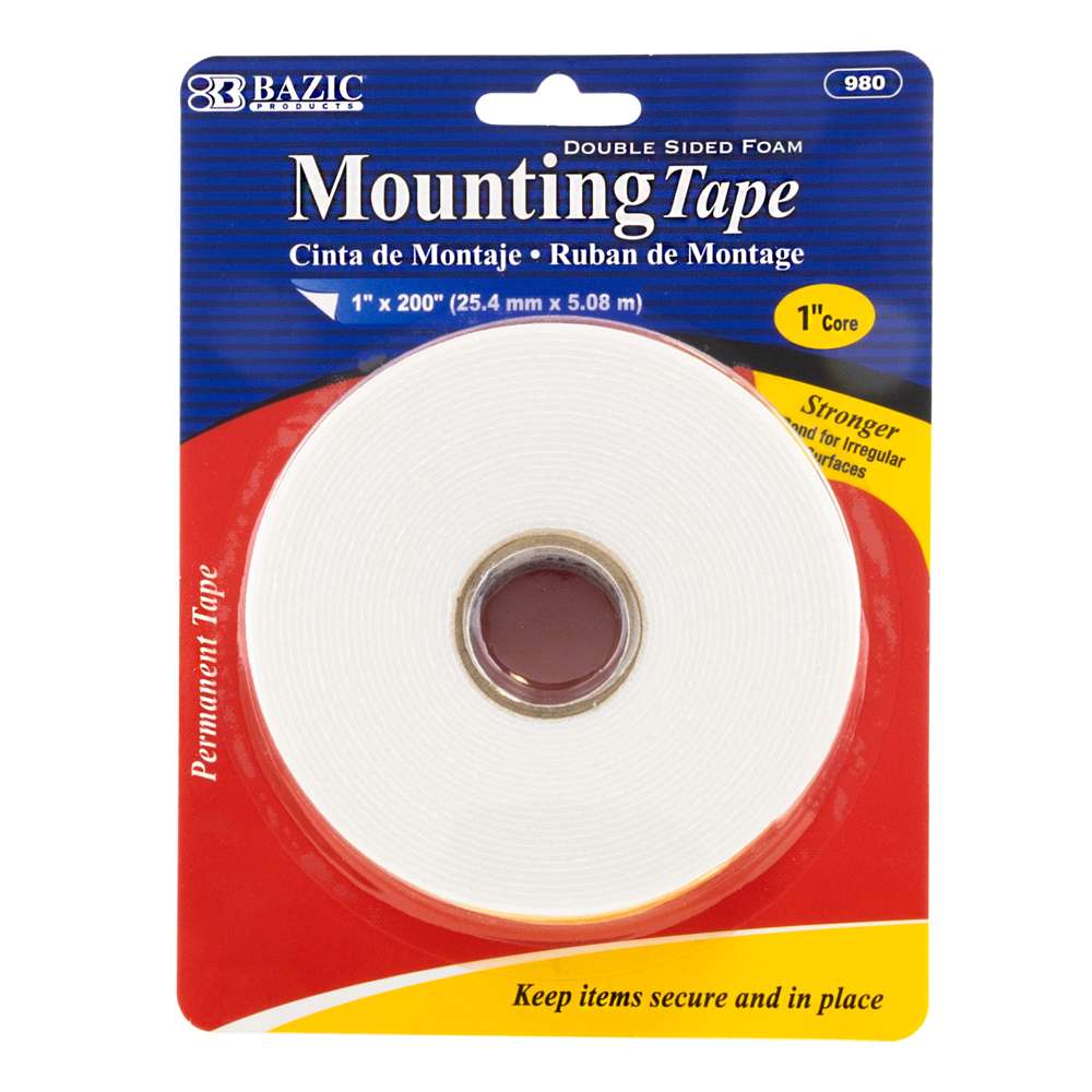 6 Rolls Double Sided Thin Tape for Crafts Arts Scrapbooking Paper Backing